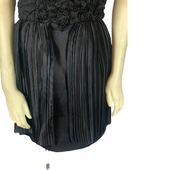 3.1 Phillip Lim Womens Silk Dress Black Textured Backless Pleated Pullover 4 - Picture 9 of 12